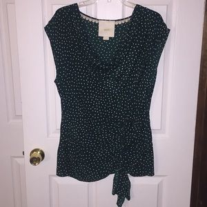 Polka Dot Maeve Anthropologie Top Sz 12